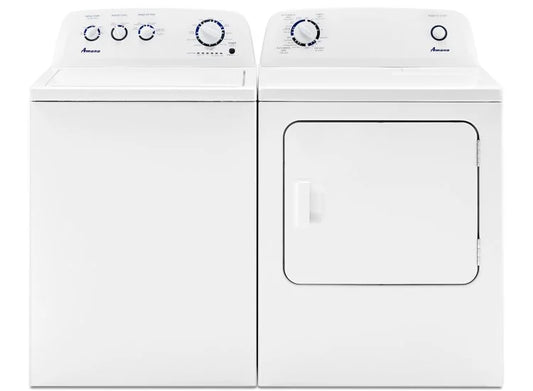 Amana Top Load Washer & Dryer:  Model# NTW4519JW/NED4655EW