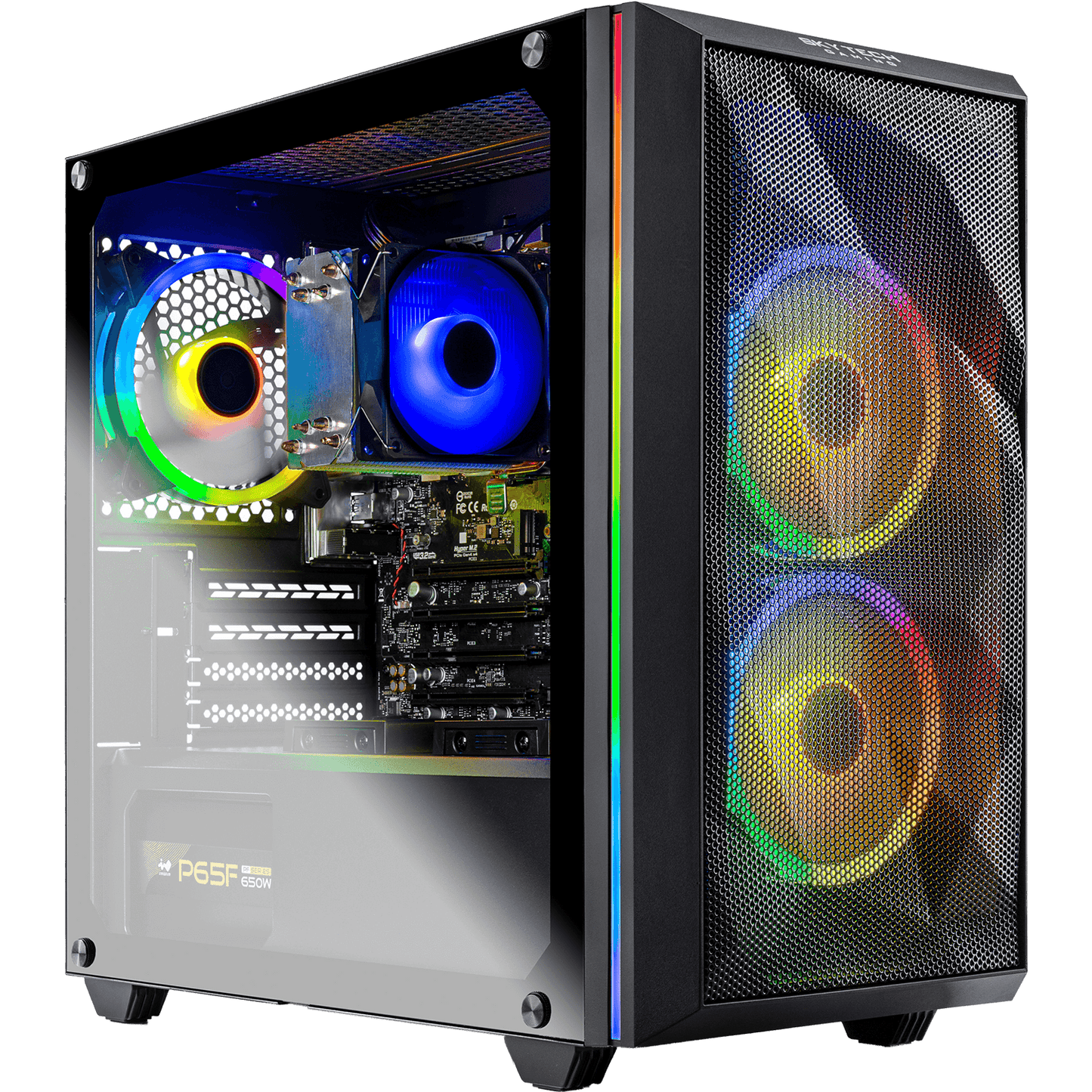 Skytech Chronos Gaming Tower ¥ AMD Ryzen 5 Ð 5600G 6-Core (3.9 GHz) with built in Radeon Graphics ¥ 16GB DDR4 RAM 3000 ¥  500GB 2.5Ó SATA III SSD
