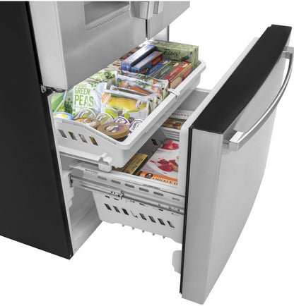 GE French Door Refrigerator: Model# GFE26JYMFS