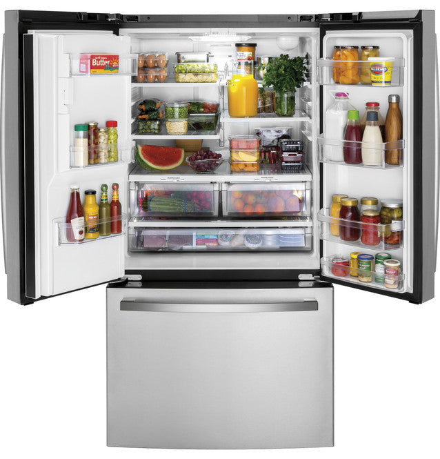 GE French Door Refrigerator: Model# GFE26JYMFS