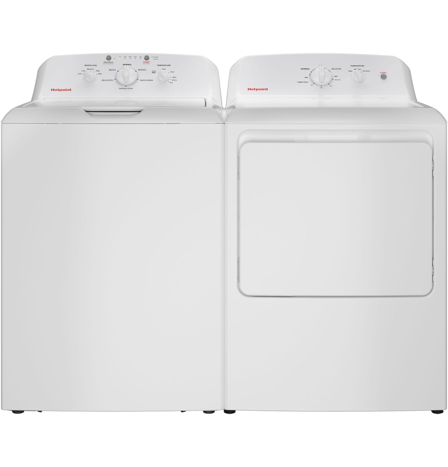 Hotpoint Washer & Dryer Set: Model# HTW265ASWWW/HTX26EASWWW