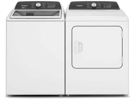 Whirlpool Top Load Washer & Dryer:  Model# WTW5057LW/WED5050LW