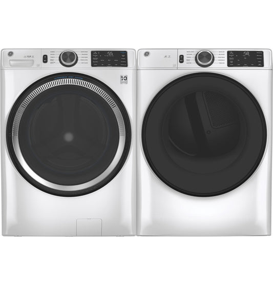 GE Front Load Washer & Dryer Set: Model# GFW550SSNWW/GFD55ESSNWW