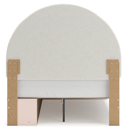 Wistenpine  Upholstered Panel Bed With Storage
