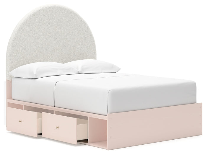 Wistenpine  Upholstered Panel Bed With Storage