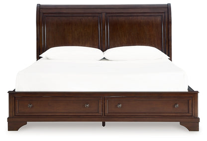 Trellington  Sleigh Storage Bed