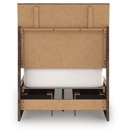 Chirason  Panel Bed With Storage