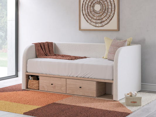 Arloster  Upholstered Day Bed With Storage