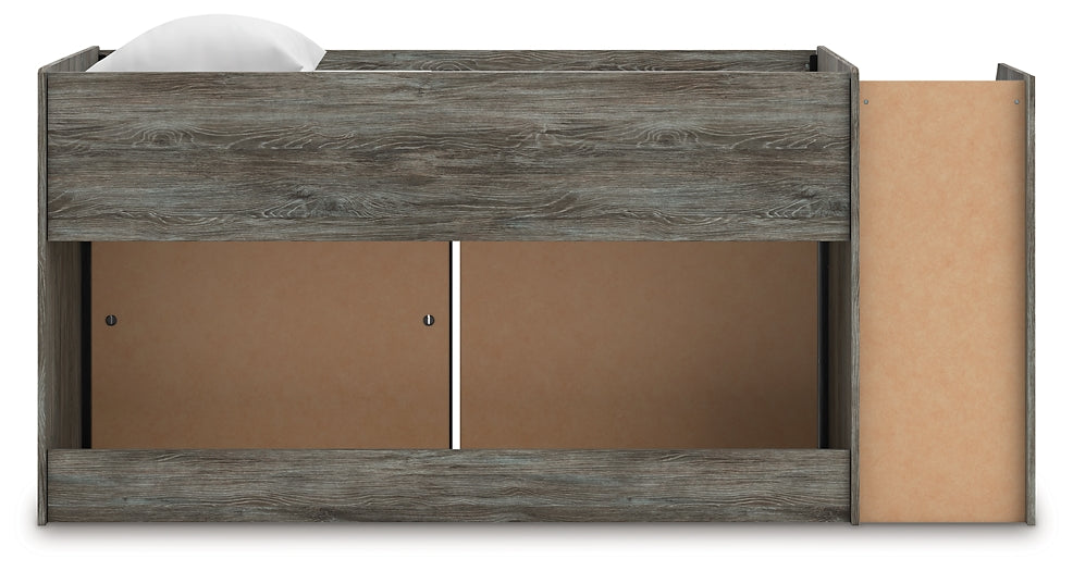 Frandern  Loft  Bed With Bookcase And Drawer Storage