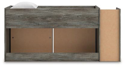 Frandern  Loft  Bed With Bookcase And Drawer Storage