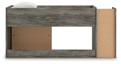 Frandern  Loft  Bed With Bookcase Storage