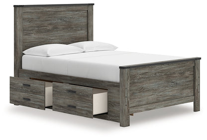 Frandern  Panel Bed With Storage