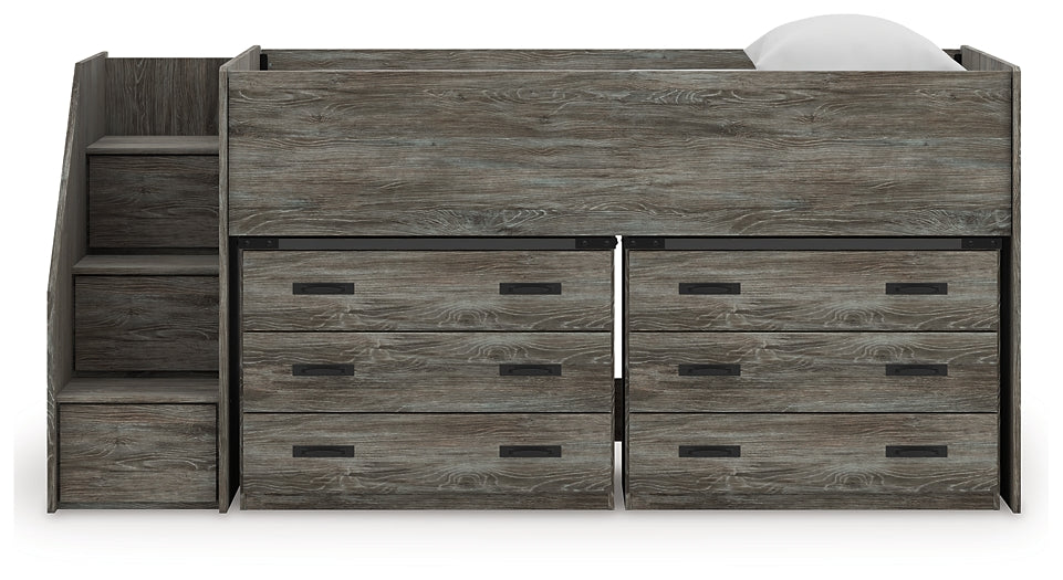 Frandern  Loft Bed With Drawer Storage