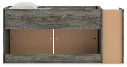 Frandern  Loft Bed With Bookcase Storage