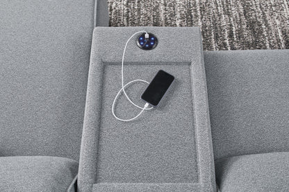 ModMax II 6-Piece Reclining Sectional with Chaise and Audio Console