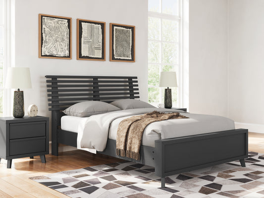 Danziar  Slat Panel Bed