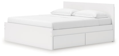 Onita  Panel Platform Bed With 2 Side Storage