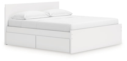 Onita  Panel Platform Bed With 2 Side Storage