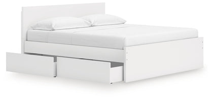 Onita  Panel Platform Bed With 2 Side Storage