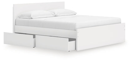 Onita  Panel Platform Bed With Storage