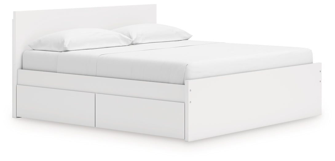 Onita  Panel Platform Bed With Storage