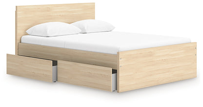 Onita  Panel Platform Bed With 1 Side Storage