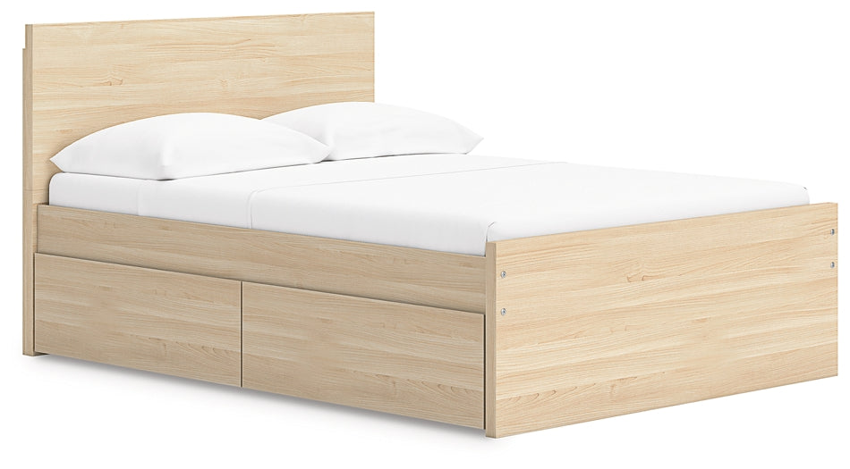 Onita  Panel Platform Bed With 1 Side Storage