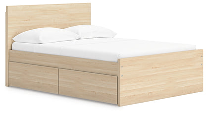 Onita  Panel Platform Bed With 1 Side Storage