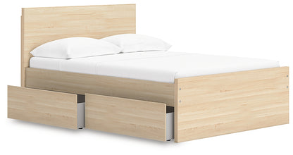 Onita  Panel Platform Bed With 1 Side Storage