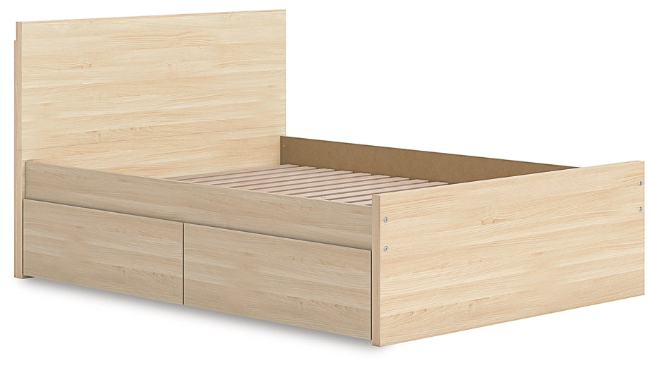 Onita  Panel Platform Bed With 1 Side Storage