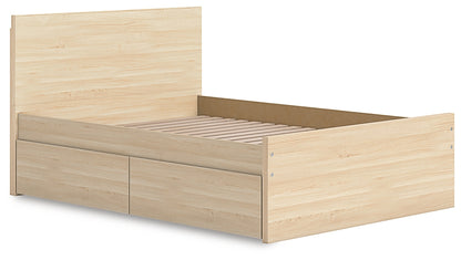Onita  Panel Platform Bed With 1 Side Storage