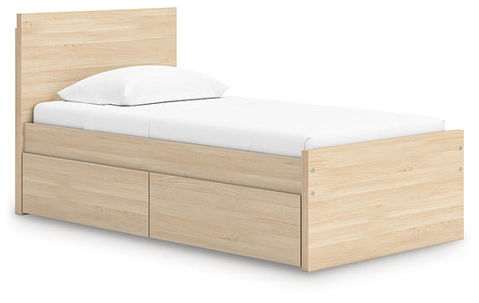 Onita  Panel Platform Bed With 1 Side Storage