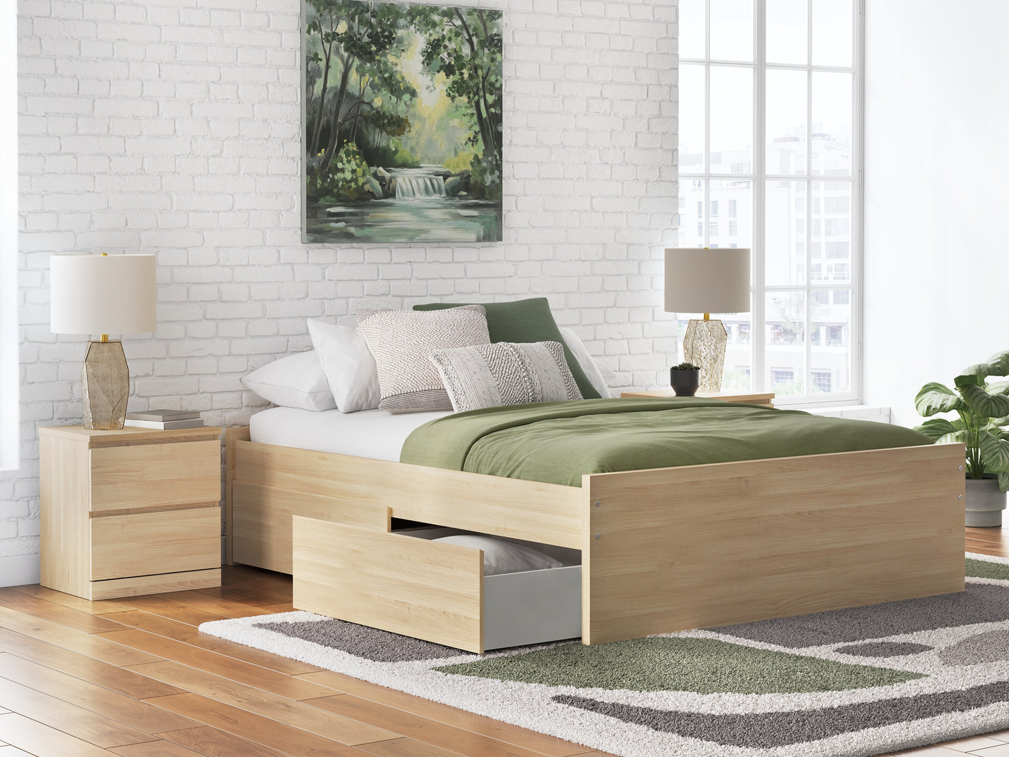 Onita  Platform Bed With 2 Side Storage