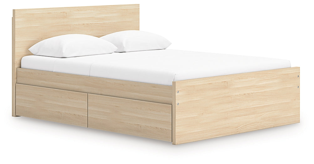 Onita  Panel Platform Bed With 2 Side Storage