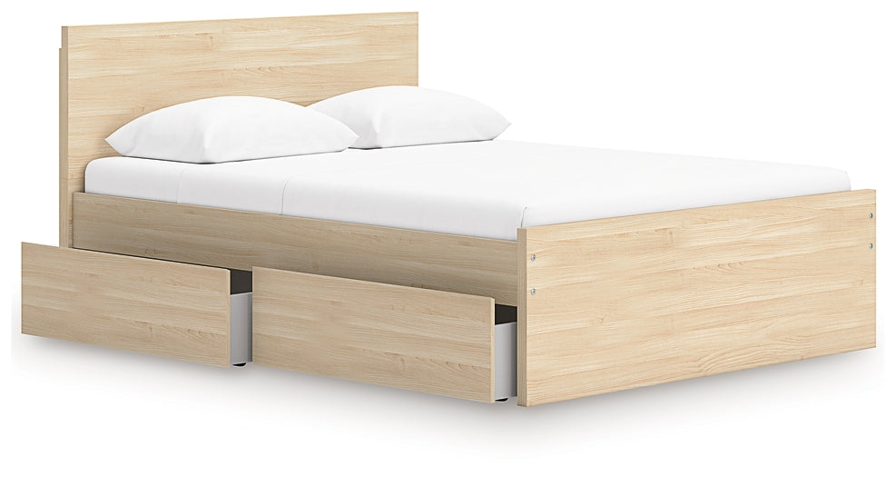 Onita  Panel Platform Bed With 2 Side Storage