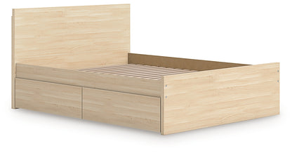 Onita  Panel Platform Bed With 2 Side Storage