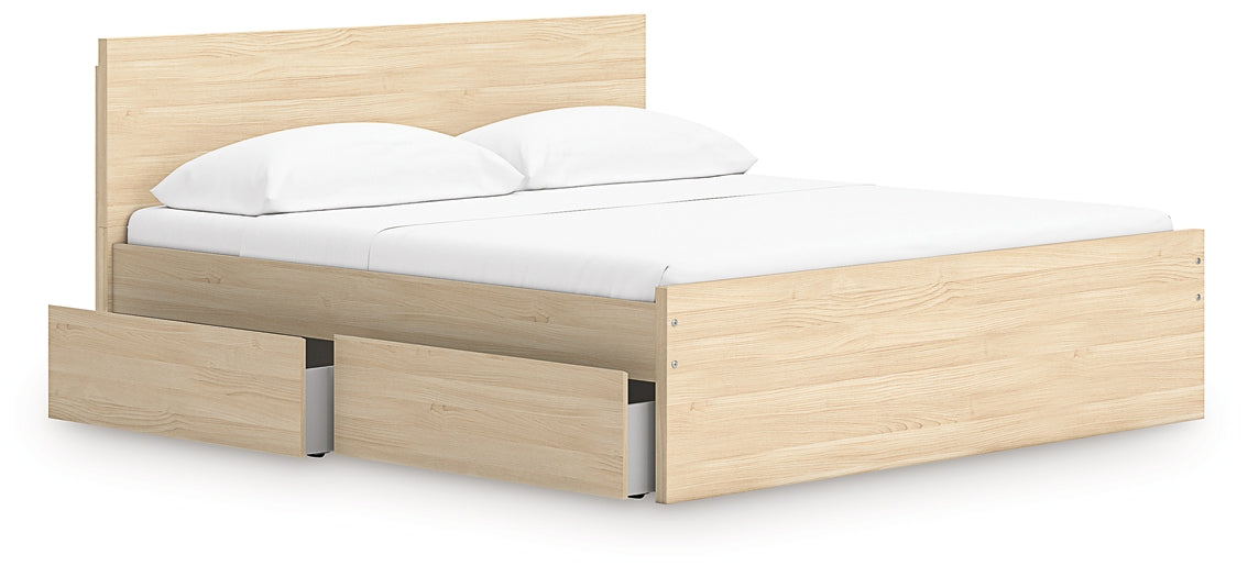 Onita  Panel Platform Bed With 2 Side Storage