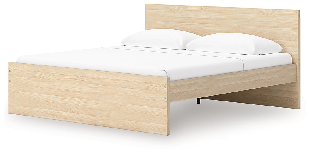 Onita  Panel Platform Bed With 1 Side Storage