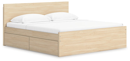 Onita  Panel Platform Bed With 1 Side Storage