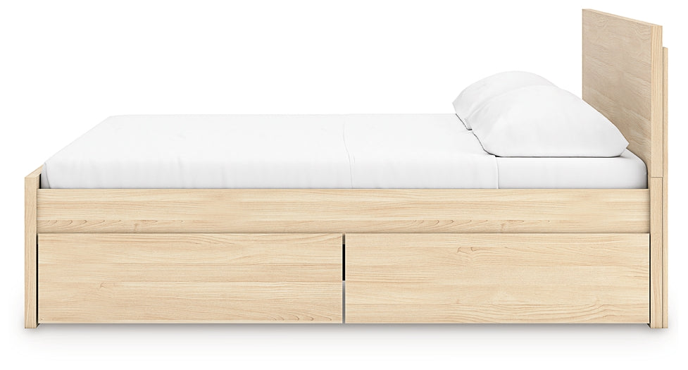 Onita  Panel Platform Bed With 2 Side Storage