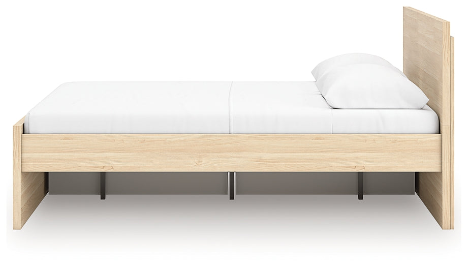 Onita  Panel Platform Bed With 1 Side Storage