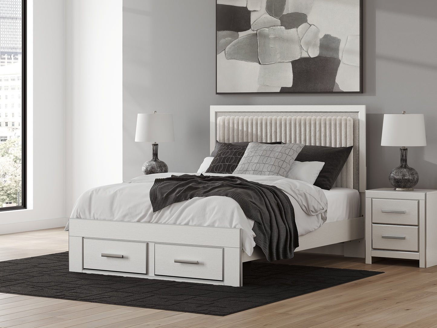 Zuraleus  Upholstered Panel Platform Storage Bed