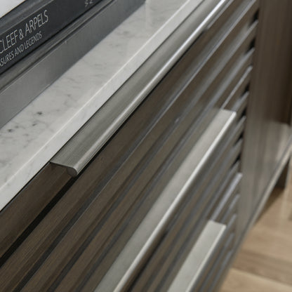 Arkenton  Panel Bed With Mirrored Dresser, Chest And Nightstand