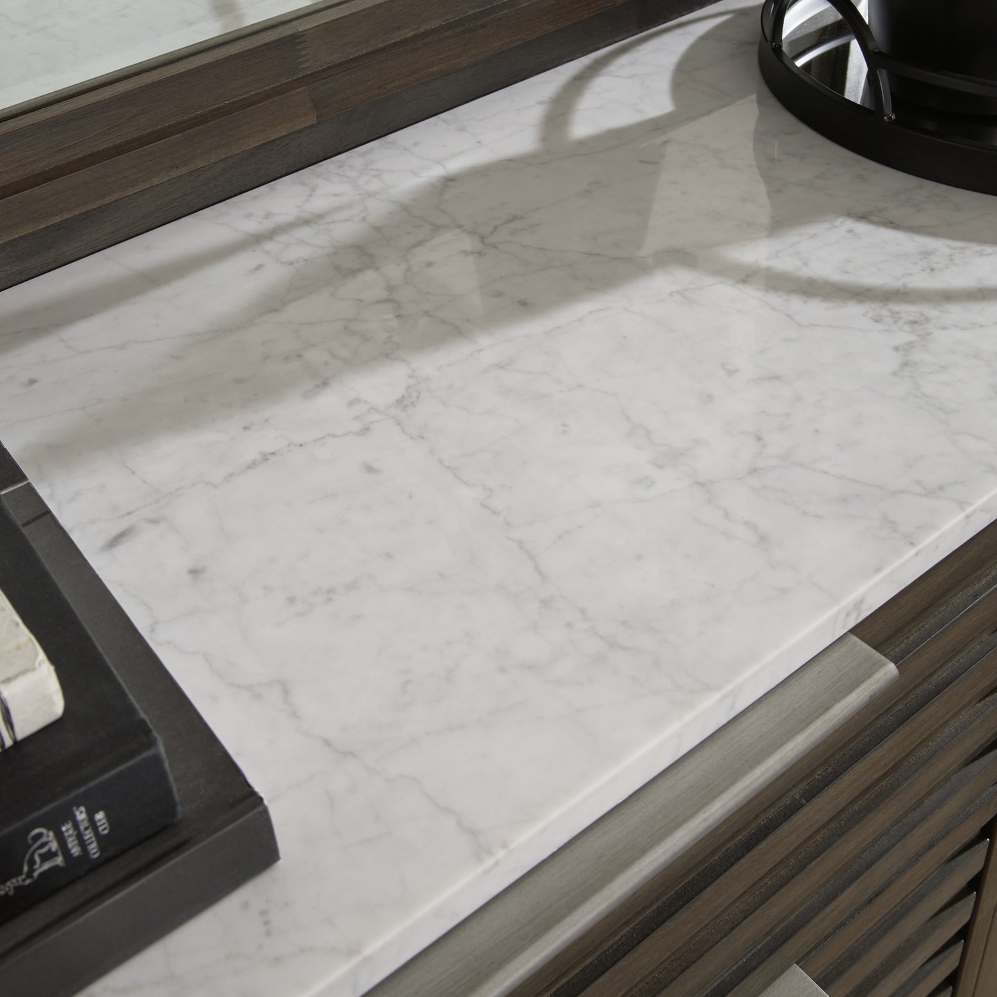 Arkenton California  Panel Bed With Mirrored Dresser