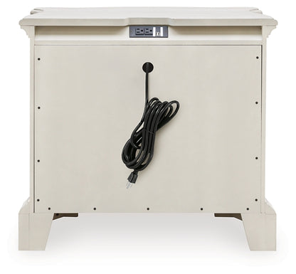 Arlendyne California  Upholstered Bed With Mirrored Dresser And Nightstand