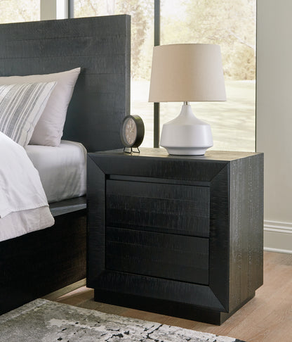Londer California  Panel Bed With Mirrored Dresser And Nightstand
