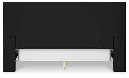 Londer California  Panel Bed With Mirrored Dresser