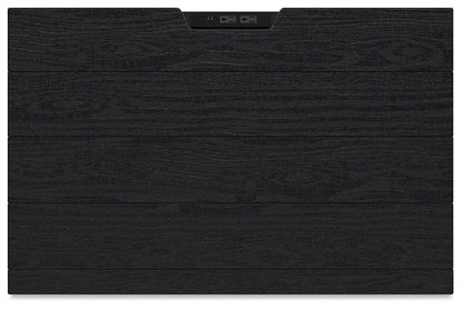 Londer  Panel Bed With Mirrored Dresser, Chest And Nightstand