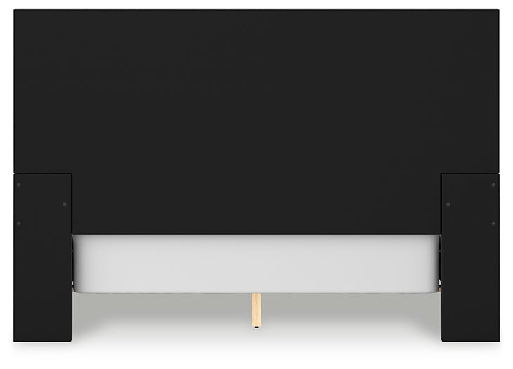 Londer  Panel Bed With Mirrored Dresser And Nightstand