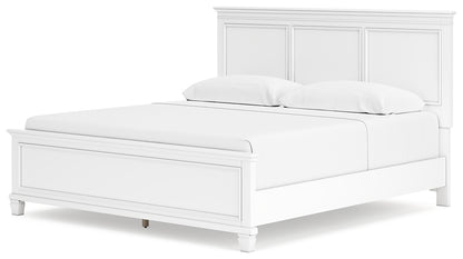 Fortman  Panel Bed With Mirrored Dresser And Nightstand